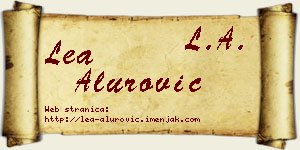 Lea Alurović vizit kartica